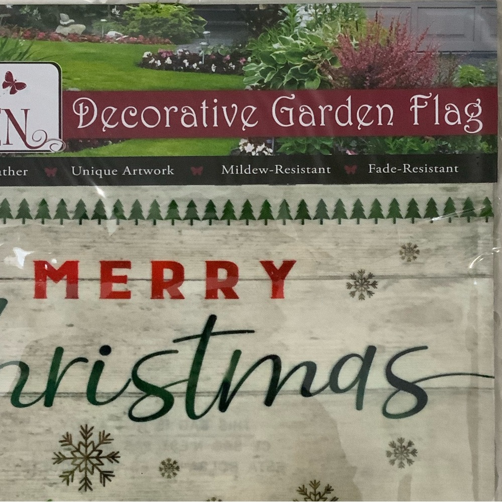 Merry Christmas Pickup Truck Garden Flag  Nostalgic Vintage Farm Truck 12.5x18" - Picture 7 of 13